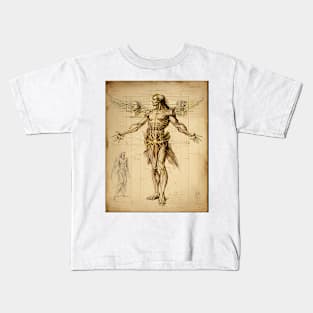 Gothic Anatomy Man Kids T-Shirt